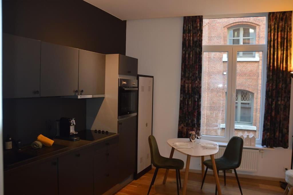 Hippe Studio In Historisch Gebouw In Oude Centrum 安特卫普 外观 照片